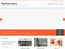 Tablet Screenshot of bigringcreative.com